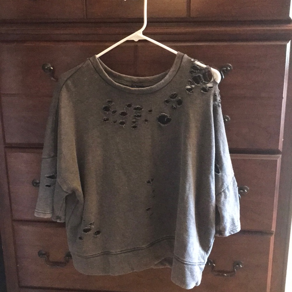 Forever 21 distressed sweater